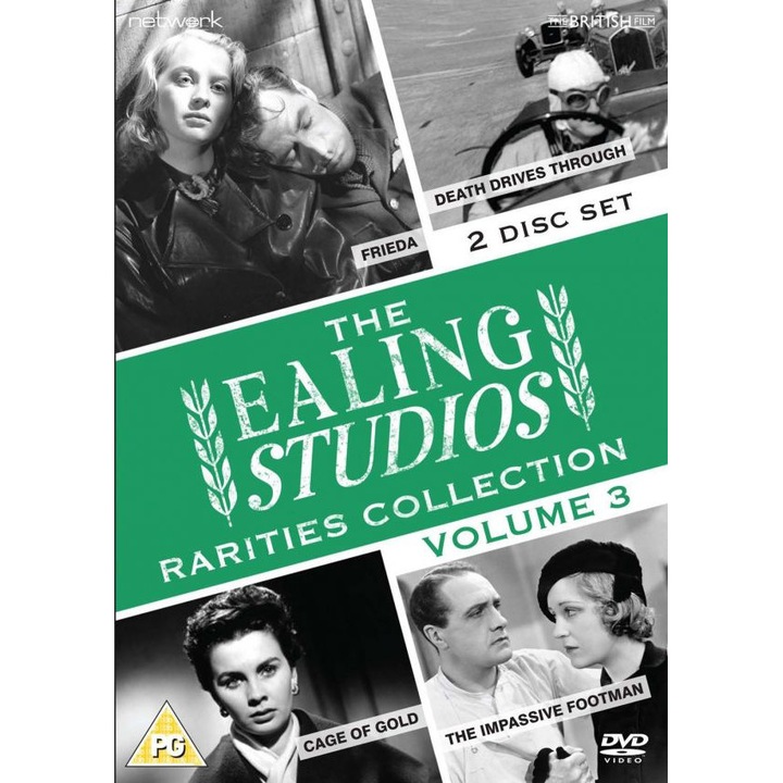 Ealing Studios Rarities Collection The Volume Three Death Drives Through Impassive Footman Frieda Cage Of Gold [2DVD]