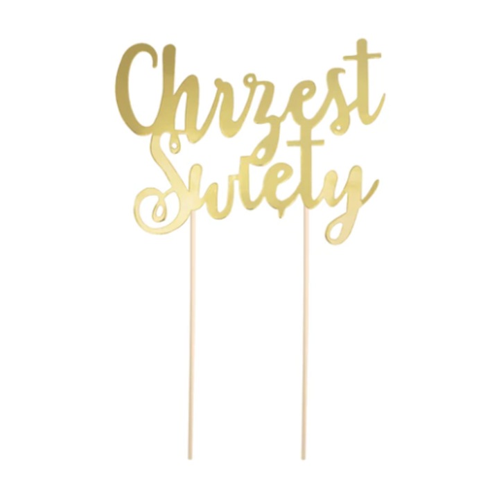 Topper petrecere, Party Pal, Hartie aurie, 21x14cm