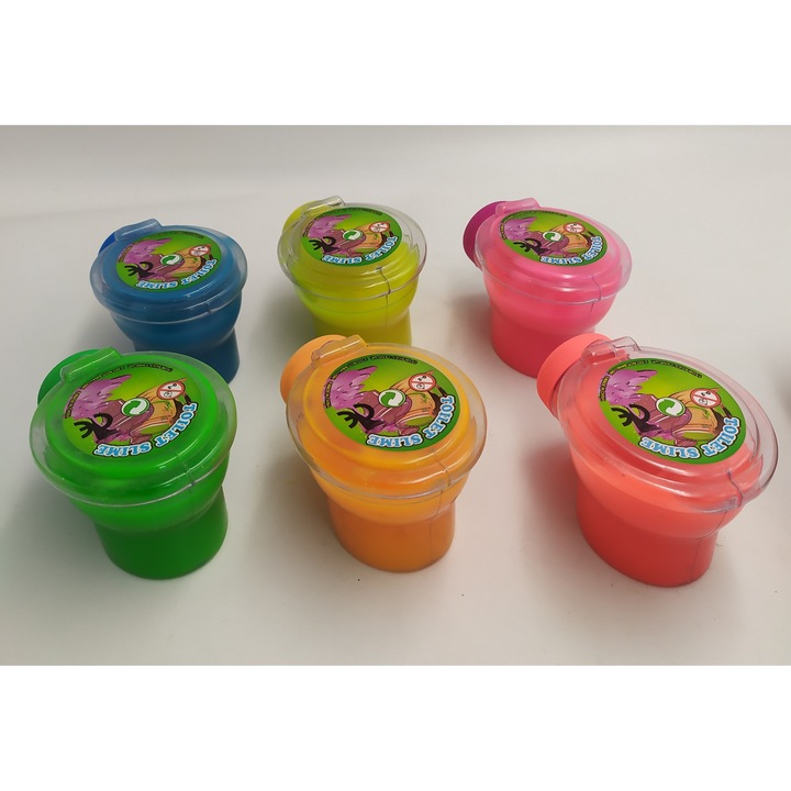 Jucarie interactiva Slime Hipo, set 12 bucati,