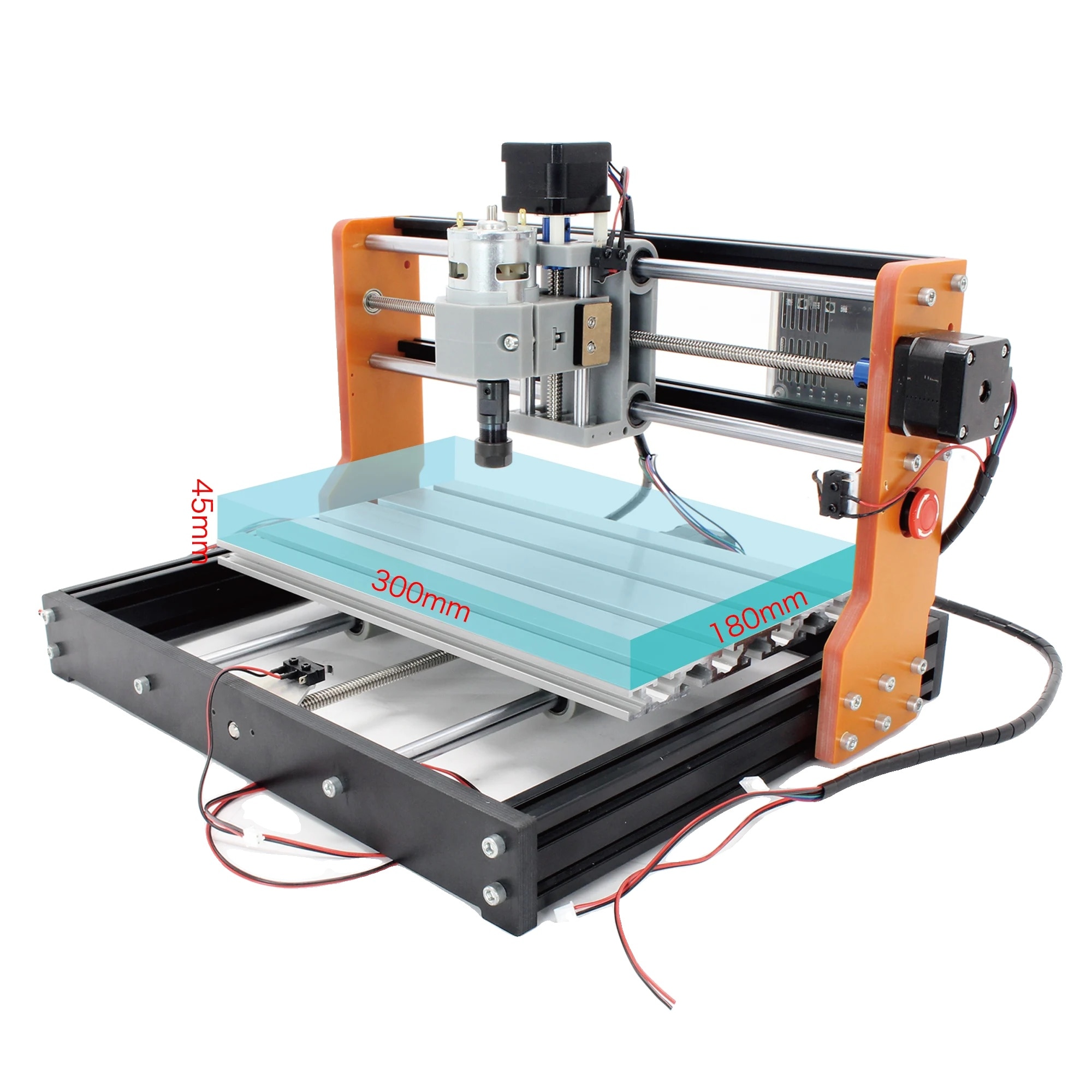 Masina de frezat CNC 3018 Pro, 3 axe, laser 20W, 30x18x4.5cm - eMAG.ro