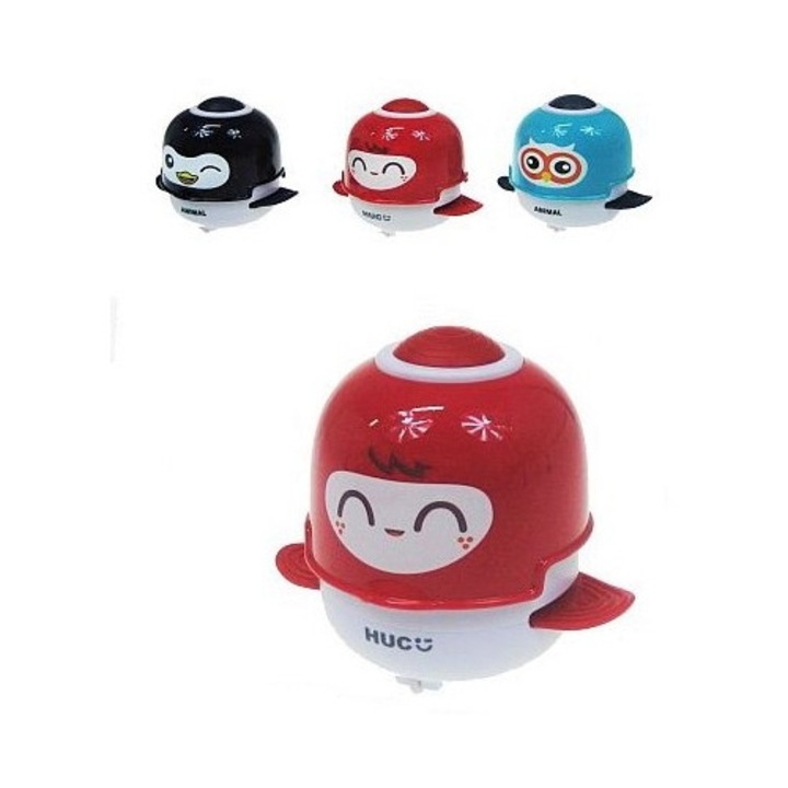 Пластмасова играчка, Хипопотам, 11.5x10см, микс цветове, комплект от 9 части