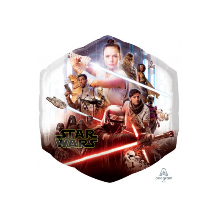 Фолиев балон "Междузвездни войни", 55x58 см, многоцветен