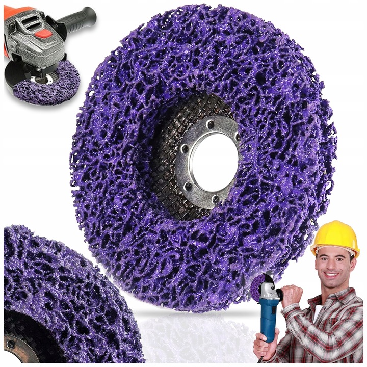 Disc de slefuire din fibra, Pixel, 125 mm, pentru indepartarea ruginii si curatarea metalului