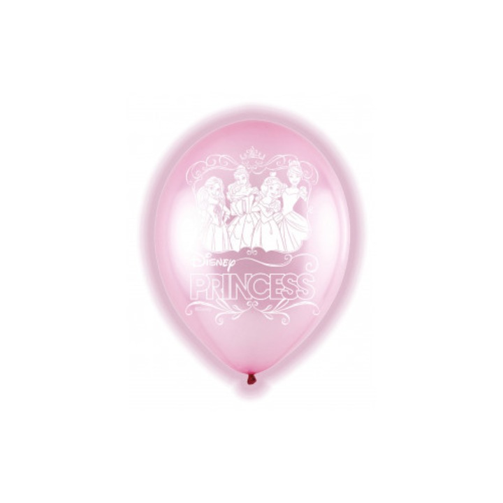 Розови балони с LED, комплект от 5 броя, Kiseznicze Disney