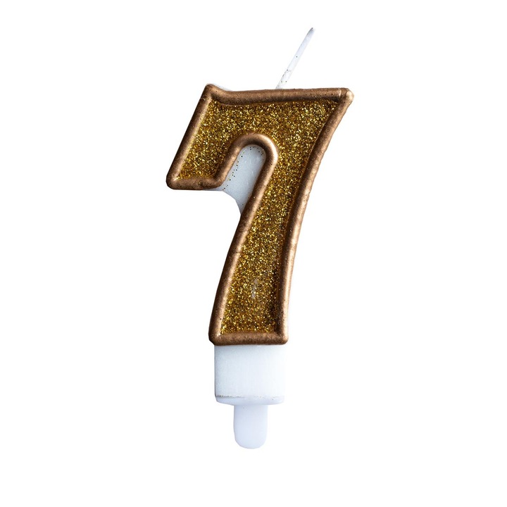 Свещ, Лука, златист брокат, номер 7, 7 см