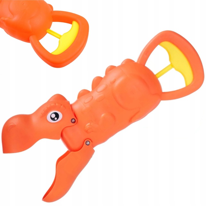 Jucarie de plaja set Dinozaur, Luxma, design dinozaur, portocalie, 18x8x35cm