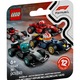 Комплект за сглобяване на болид на Формула F1 LEGO Sauber, реалистични детайли, официални цветове, 71049