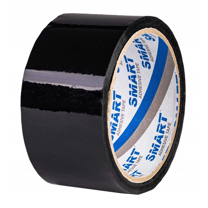 Banda adeziva 48mm, 50 yardi, neagra, set 6 bucati