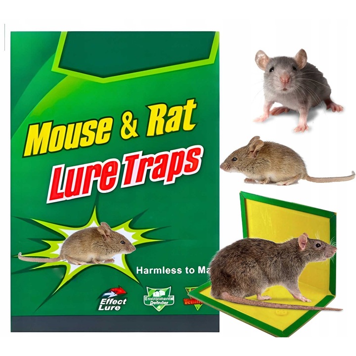 Capcana pentru soareci si sobolani, 12x17cm, ecologic, 1 buc