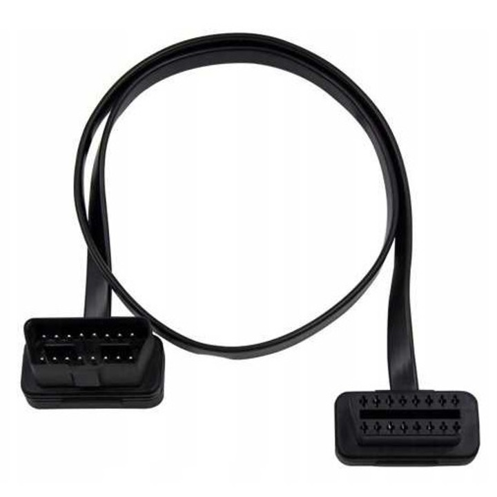 Prelungitor OBD2 16 pini, 55cm, mufe tatae-mama, pentru interfete de diagnosticare auto