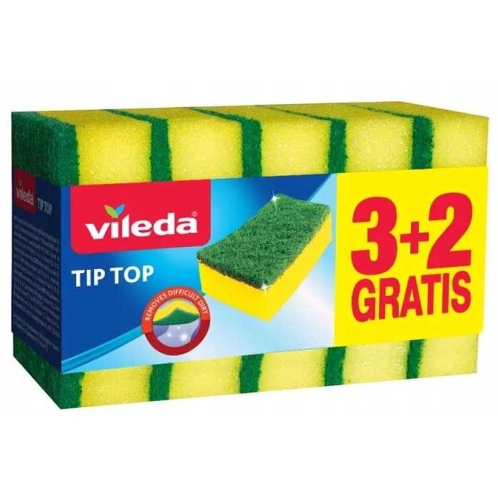 Set bureti Vileda Tip-Top 5 bucati, 7x9x3cm, multicolor