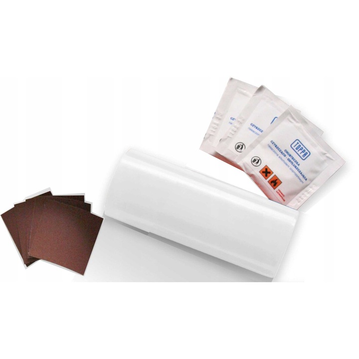 Set reparare prelata Pako 220x10cm alb impermeabil