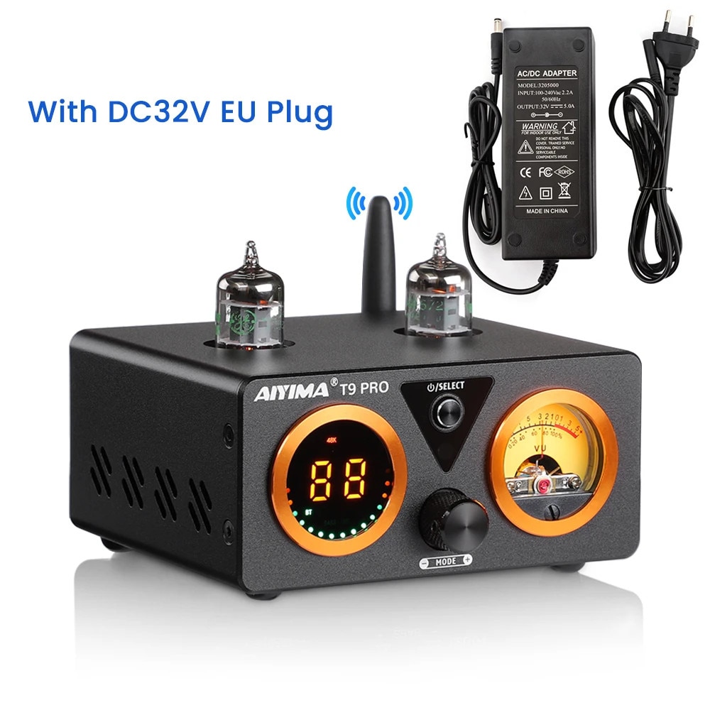 Amplificator Bluetooth Aiyima T9 Pro, Aiyima, 100W x 2, 20-20kHz