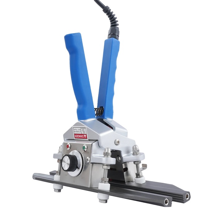 Sigilator de pungi portabil, control temperatura ajustabil, eficienta rapida, albastru, 30.5x10mm