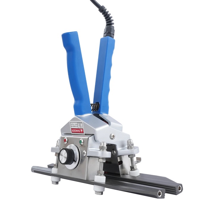 Aparat de sigilat manual FKR-300, lungime 30cm, lățime 10mm, aluminiu, albastru