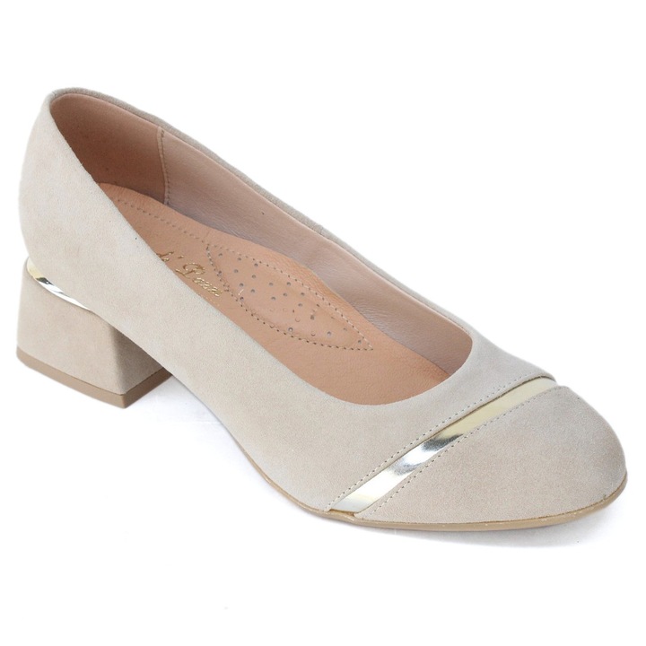 Lorenzo de Pazzi Lorenzo de Pazzi női blokk sarkú velúrbőr körömcipő 2025-2132-1484 07594