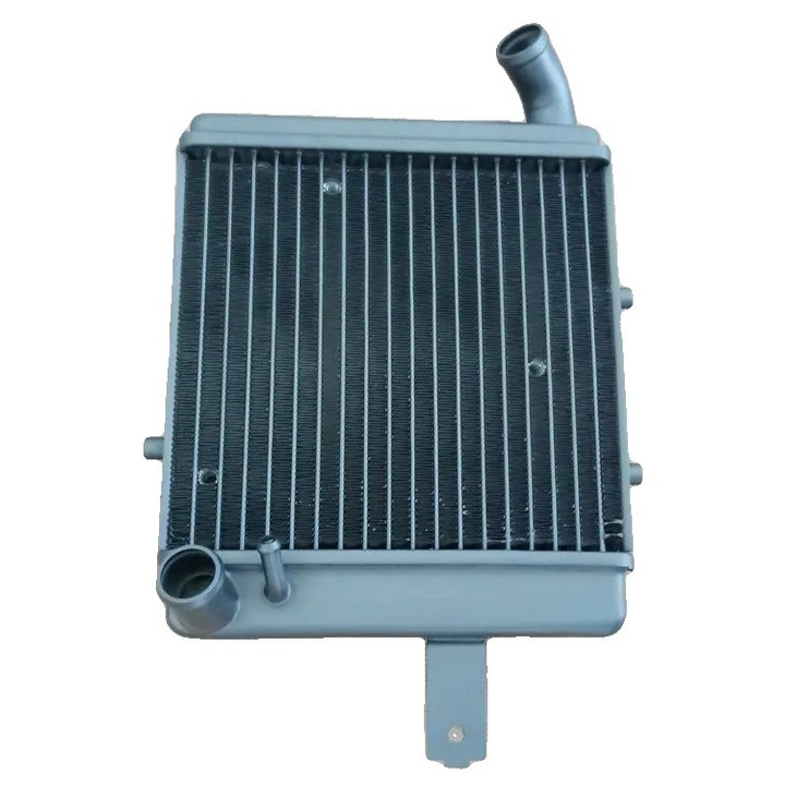 Radiator din aluminiu pentru motociclete, 30% capacitate de racire, constructie sudata TIG, dreapta