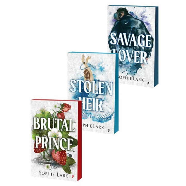 Pachet cărți Brutal Prince + Stolen Heir + Savage Lover, Sophie Lark, ilustrații originale