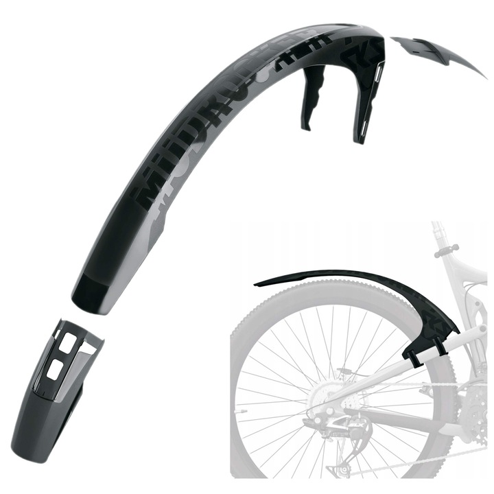 Колело Blotnik MTB SKS Mudrocker 27.5/29", ефективна защита, бърз монтаж, черно, 840 мм