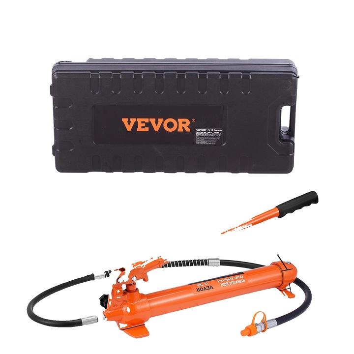 Set Elevatoare Hidraulice 10 Tone, Kit Reparare Caroserie Auto, Diverse Accesorii, Culoare Multicolor, Dimensiuni 580x320x175mm