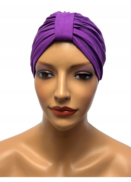 Turban dama, Eva Design, bambus, mov