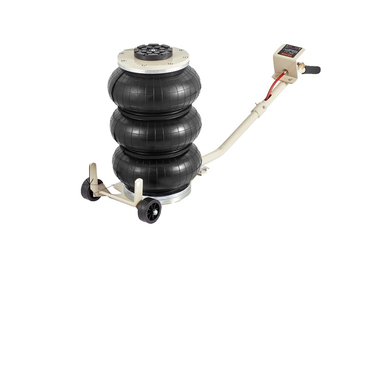 Elevator pneumatic, 3 tone, inaltime ajustabila 5-7 inch, design durabil, 13.4x9.8x17.7 inch