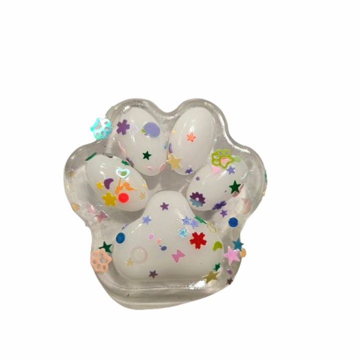 Cirmos Mancs játék, Mochi Squishy Type, Anti Stress, Szilikon, 6 cm