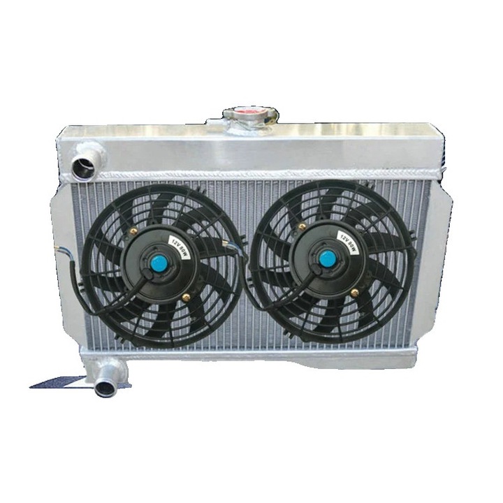 Radiator din aluminiu, compatibil cu transmisie manuala, dimensiuni 355x510x65mm