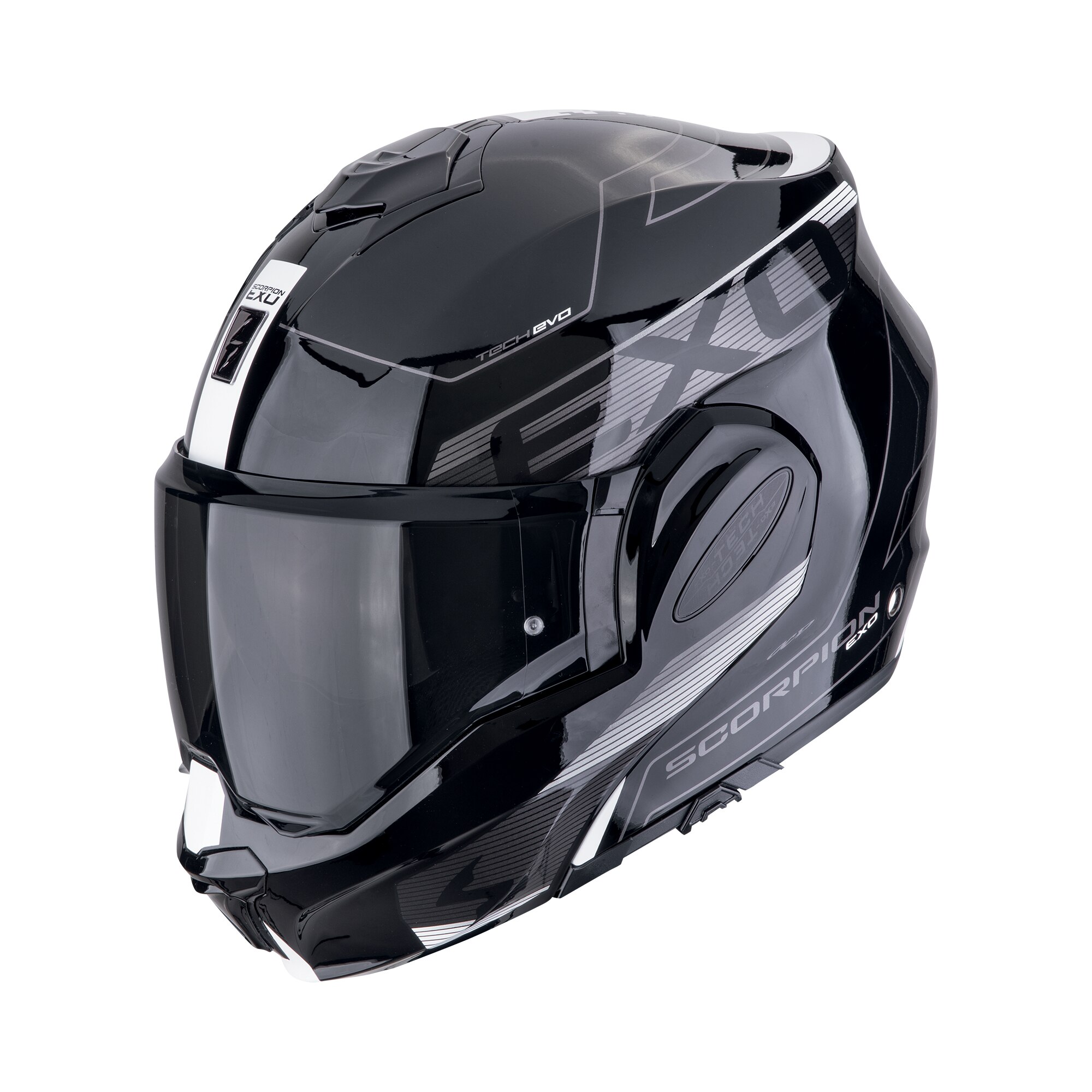 Casca modulara flip-back SCORPION EXO-TECH EVO Traveller Black
