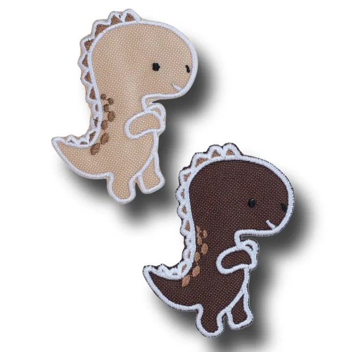 Set patch adeziv Tyro Baby Dino, bej/maro, 2 buc