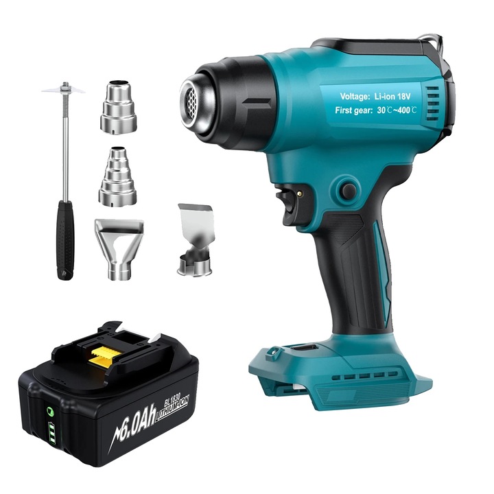 Pistol de lipit fara fir, 350W, 30C-990F, set, portabil