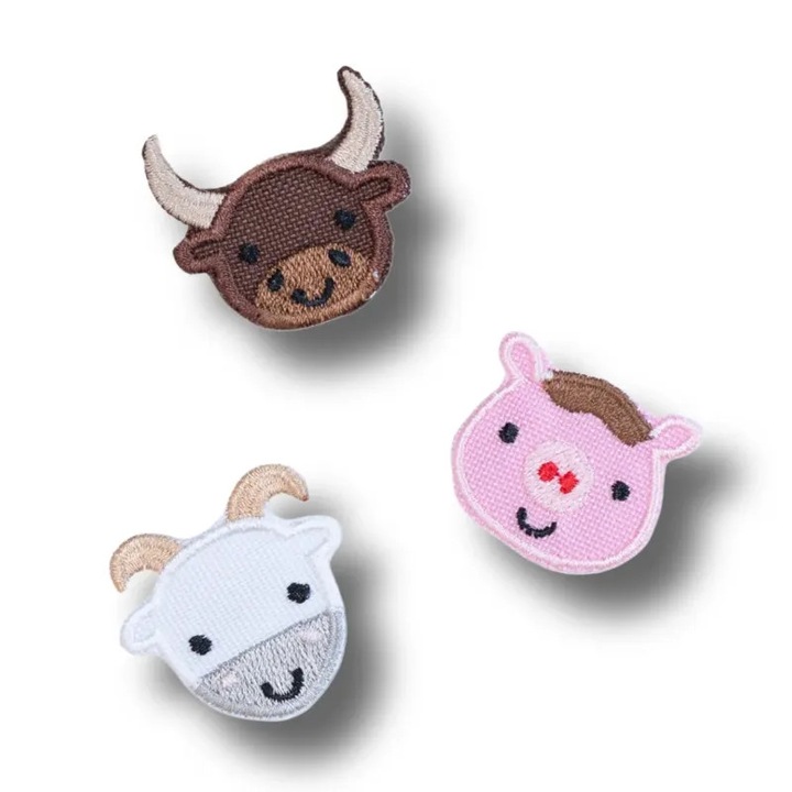 Set 3 bucati patch-uri animale Arco 3,5x3 cm