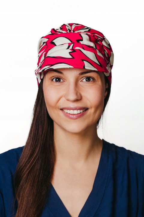 Turban dama Eva Design Tess 441, bambus, cu dascal, universal, primavara-toamna, culoare versatilă