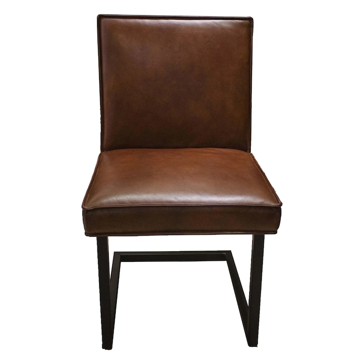 Scaun dining din piele naturala de bivol fara manere, Z-Home