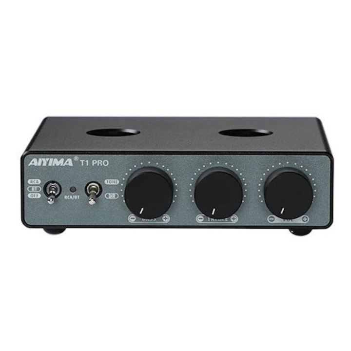 Preamplificator AIYIMA T1 PRO, Bluetooth 5.1, control personalizabil al tonului, 12V, 102 x 130 x 33 mm