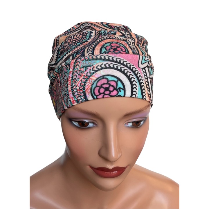 Turban dama, Eva Design, bambus, 25cm, multicolor