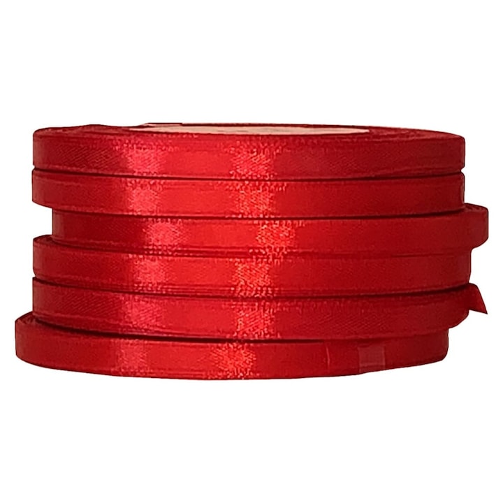 Tasiemka satynowa, Kufer, 50 мм, 32 метра, червена