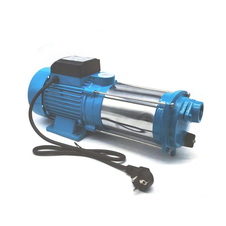 Pompa de apa, Pompa centrifuga pentru irigatii, 2500 W, Presiune inalta, Inaltime de pompare 110 m, 220 V fisa UE, Otel inoxidabil, 2850 rpm