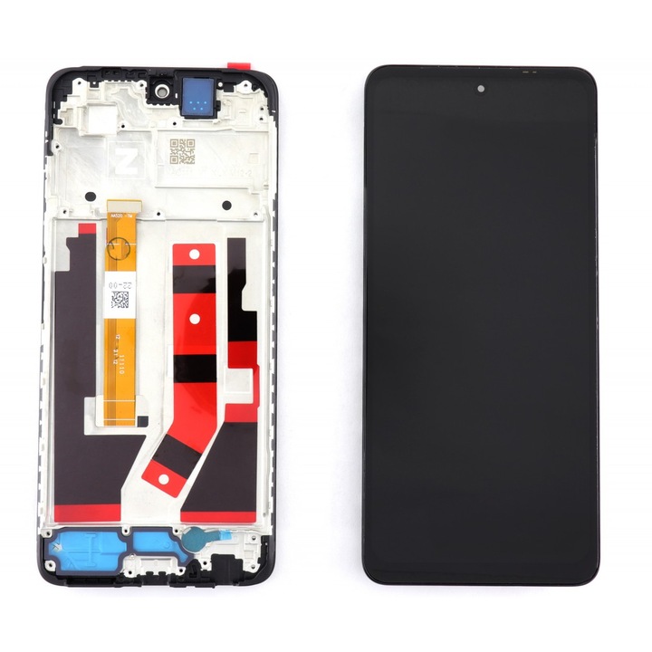 Дисплей, съвместим с Oppo A58 4G с рамка Black