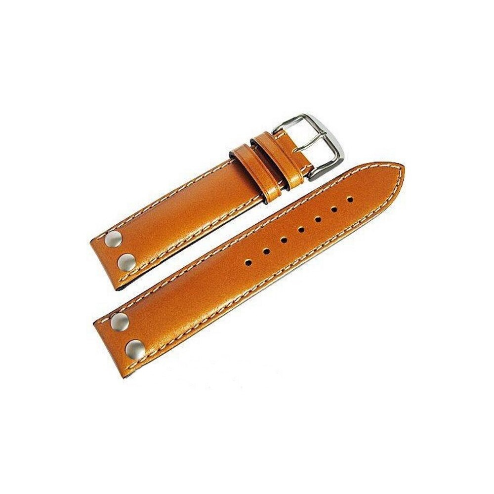Curea de ceas Di-Modell Ikarus 1225-20202, 24 mm, Cognac, catarama argintie