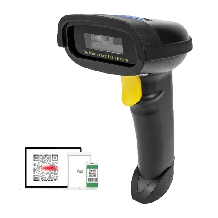 Cititor de coduri de bare, 1228BL, Bluetooth, 100 scanari pe secunda, 10x500mm, negru