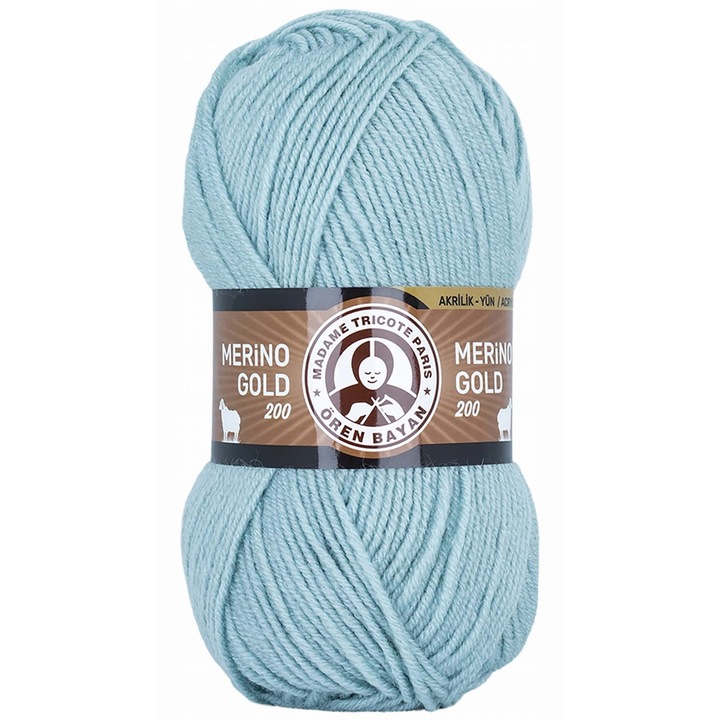 Textilfonal, Madam Tricote, Wloczka Merino Gold 200, 49% merinógyapjú, 51% akril, 100g, 200m