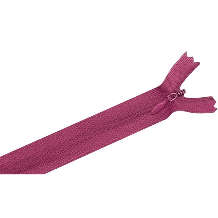 Fermoar 55 cm, Kufer, roz inchis