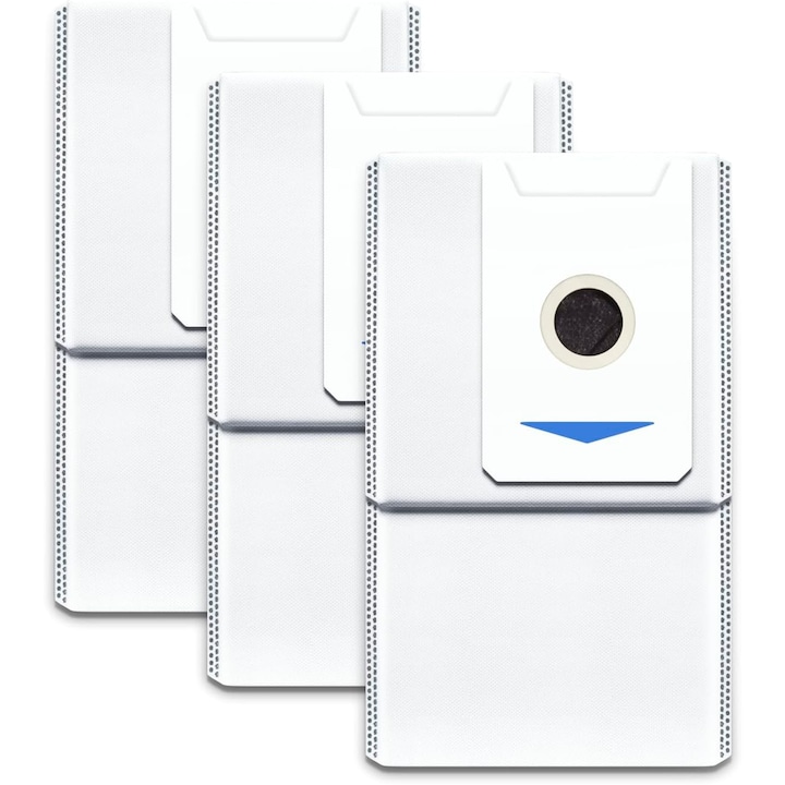Set 3 rezerve saci antibacterieni praf Ecovacs compatibil cu T30 PRO OMNI / T30 OMNI, Alb