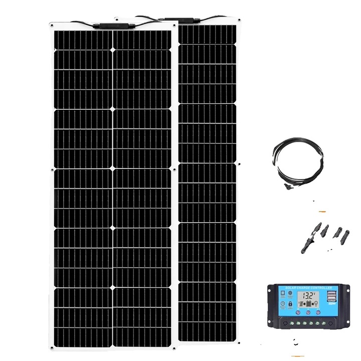 Panou solar flexibil 80W, eficienta celule 24%, dimensiuni 105x40cm, set 12V24V 160W