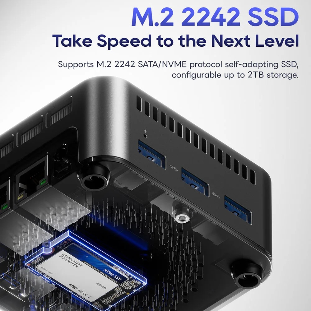 Mini PC, Intel N150, 12GB RAM, 512GB SSD, EU - eMAG.ro