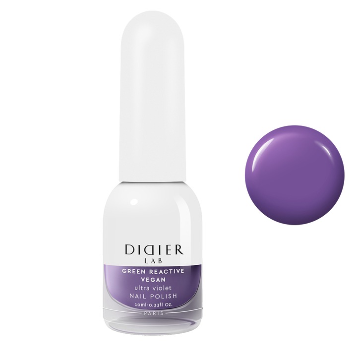 Lac de unghii Didier Lab, Vegan, Ultra Violet, 10ml