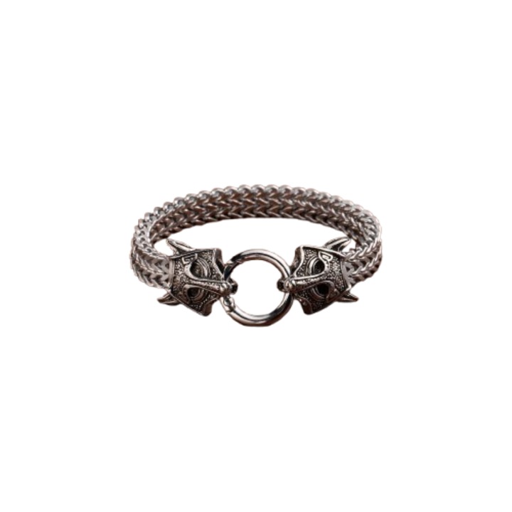 Népszerű férfi karkötő, retro punk stílusú, rozsdamentes acél ékszer