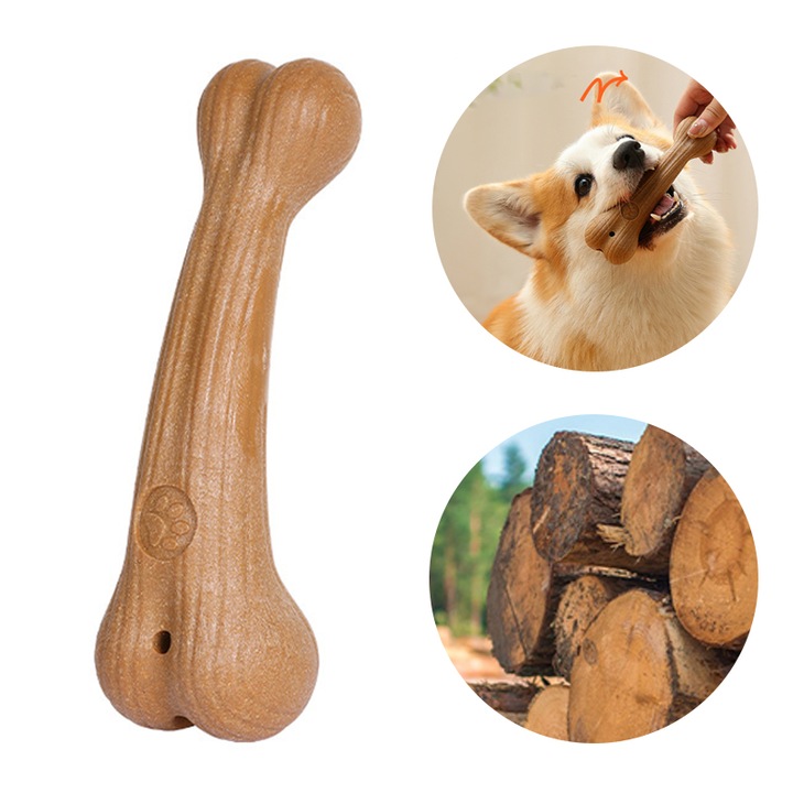 Jucarii pentru caini, bete de mestecat, ingrijire si relaxare dentara, 12,5 cm, material: material lemn de pin, unul