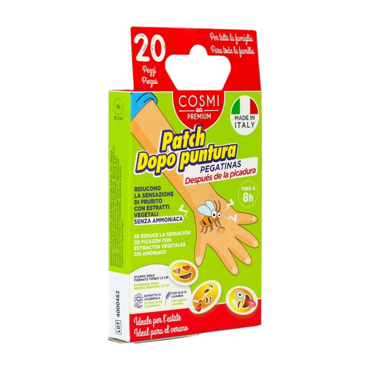 Patch-uri dupa inteptarui de tantari, mancarime, efect calmant si racoritor